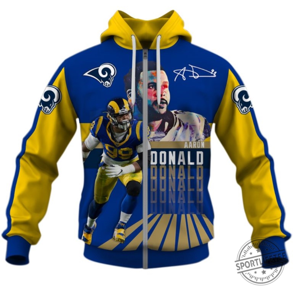 Aaron Donald Los Angeles Rams Nfl 3D Apparel Shirt 6 Aaron Donald Los Angeles Rams Nfl 3D Apparel Shirt
