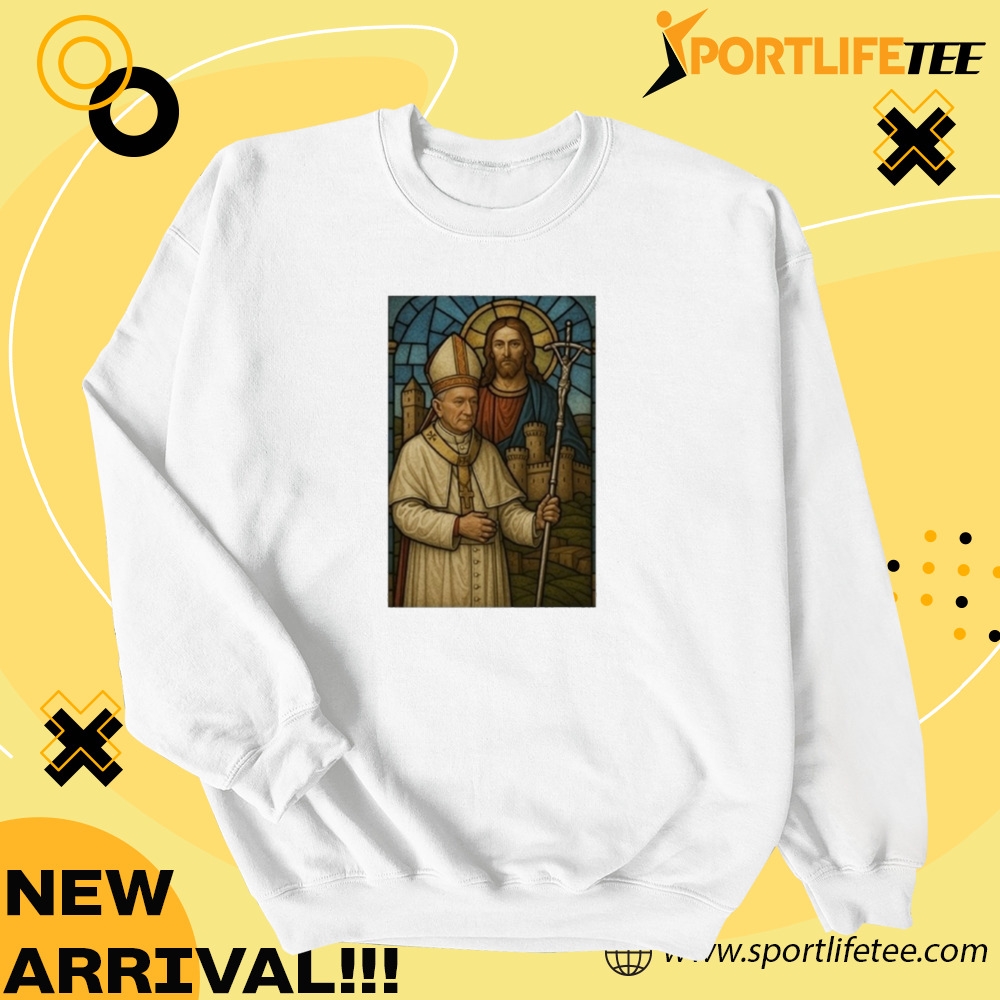 Official Pope Francis Pietro Parolin Stained Glass Style Shirt 6 Official Pope Francis Pietro Parolin Stained Glass Style Shirt
