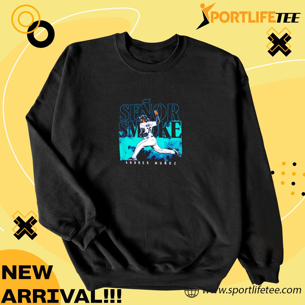 Señor Smoke Andres Muñoz Seattle Mariners Flamethrower Shirt 4 Señor Smoke Andres Muñoz Seattle Mariners Flamethrower Shirt