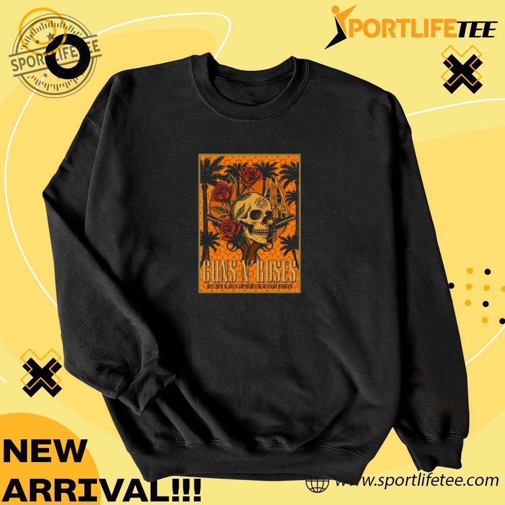 Official Guns N Roses May 20 2025 Manama Bh Poster Shirt 4 Official Guns Nβ Roses May 20 2025 Manama, BH Poster Shirt