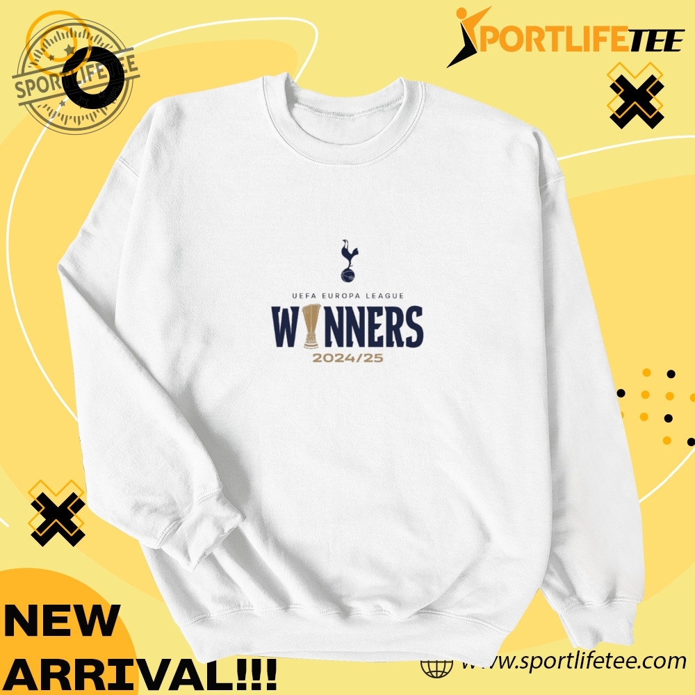 Tottenham Hotspur Fc Europa League 2025 Winners White Tshirt 4 Tottenham Hotspur FC Europa League 2025 Winners White T-Shirt