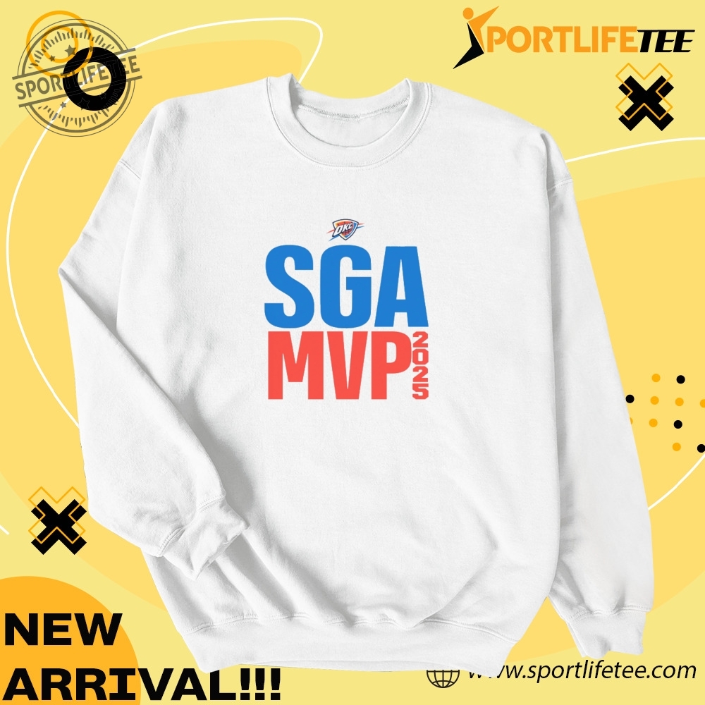 Sga Mvp Shai Gilgeous Alexander Okc 2025 Nba Mvp Text Shirt 4 SGA MVP Shai Gilgeous Alexander OKC 2025 NBA MVP Text Shirt