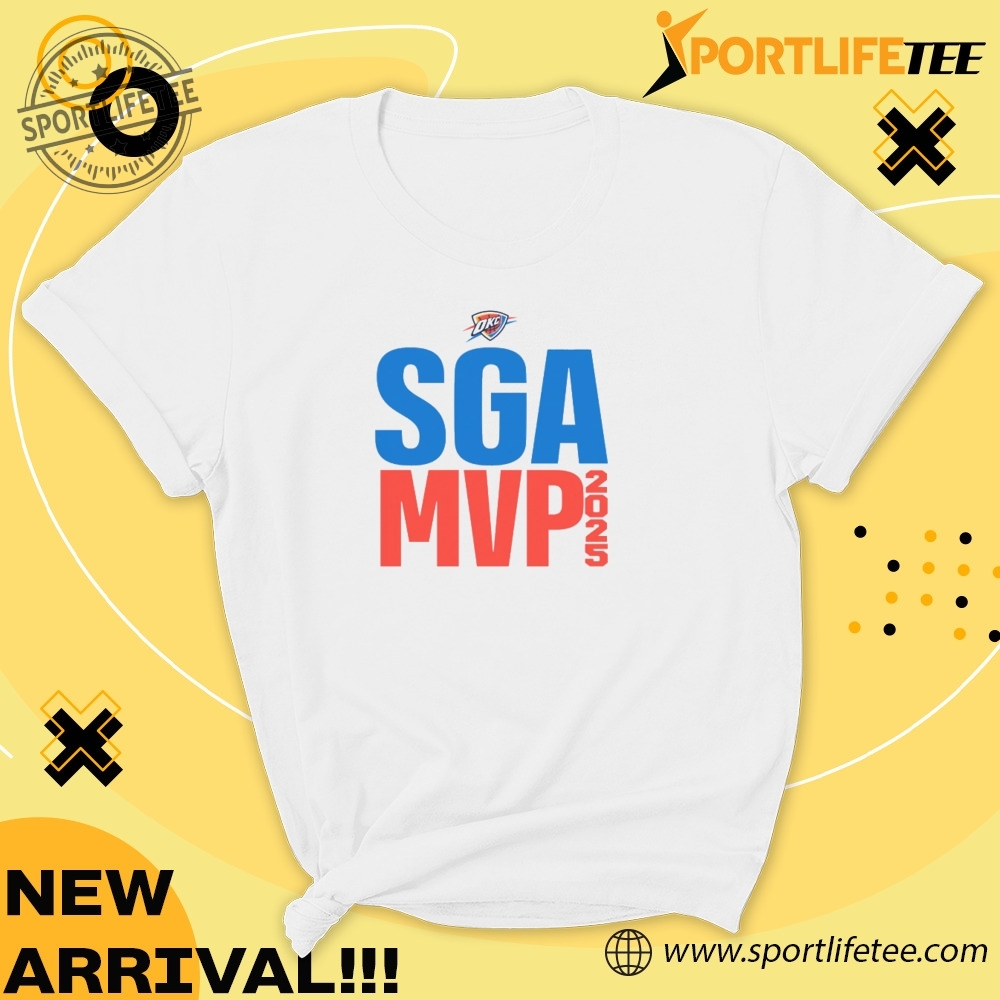 Sga Mvp Shai Gilgeous Alexander Okc 2025 Nba Mvp Text Shirt 5 SGA MVP Shai Gilgeous Alexander OKC 2025 NBA MVP Text Shirt