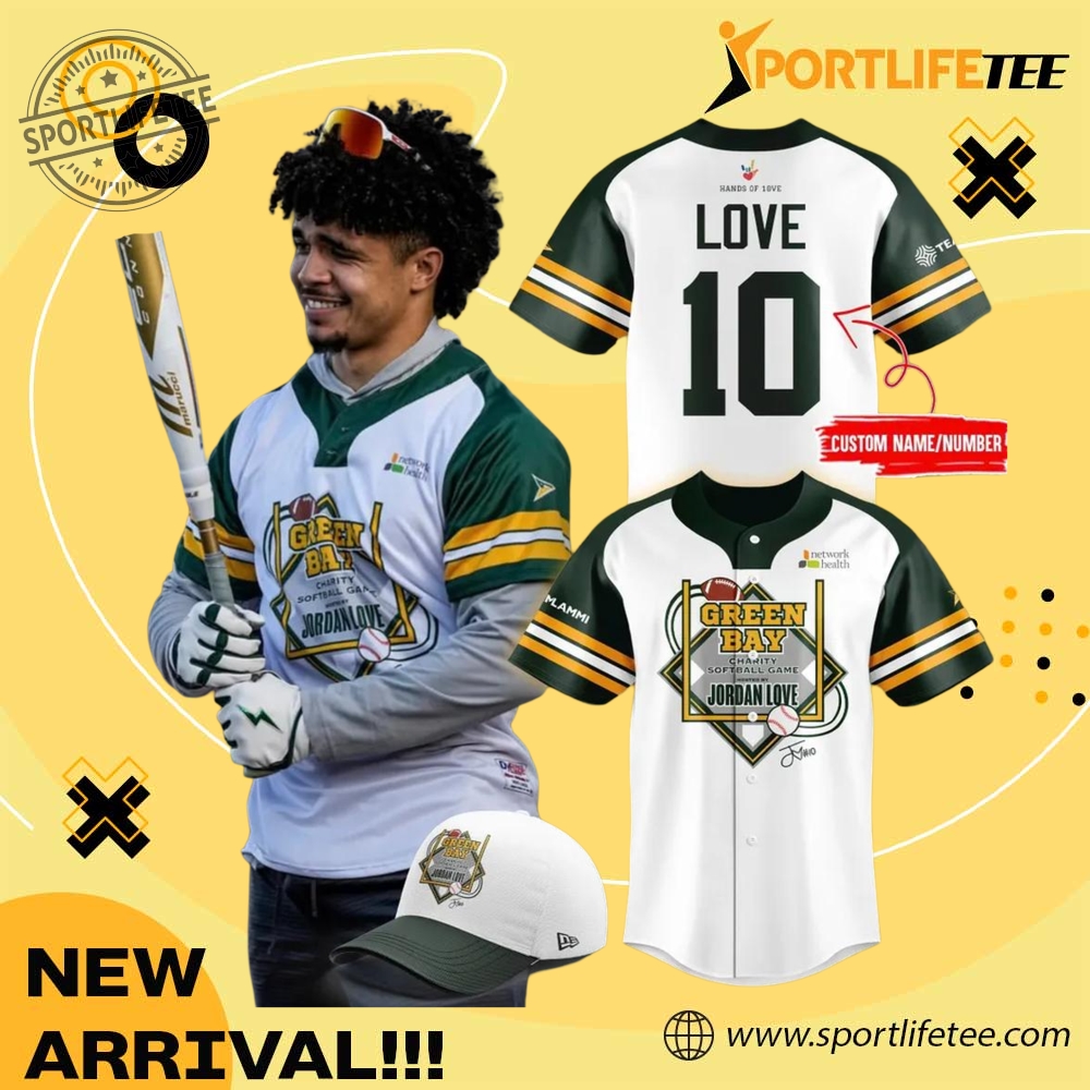Green Bay Packers X Jordan Love Limited Edition Baseball Jersey sportlifetee 1