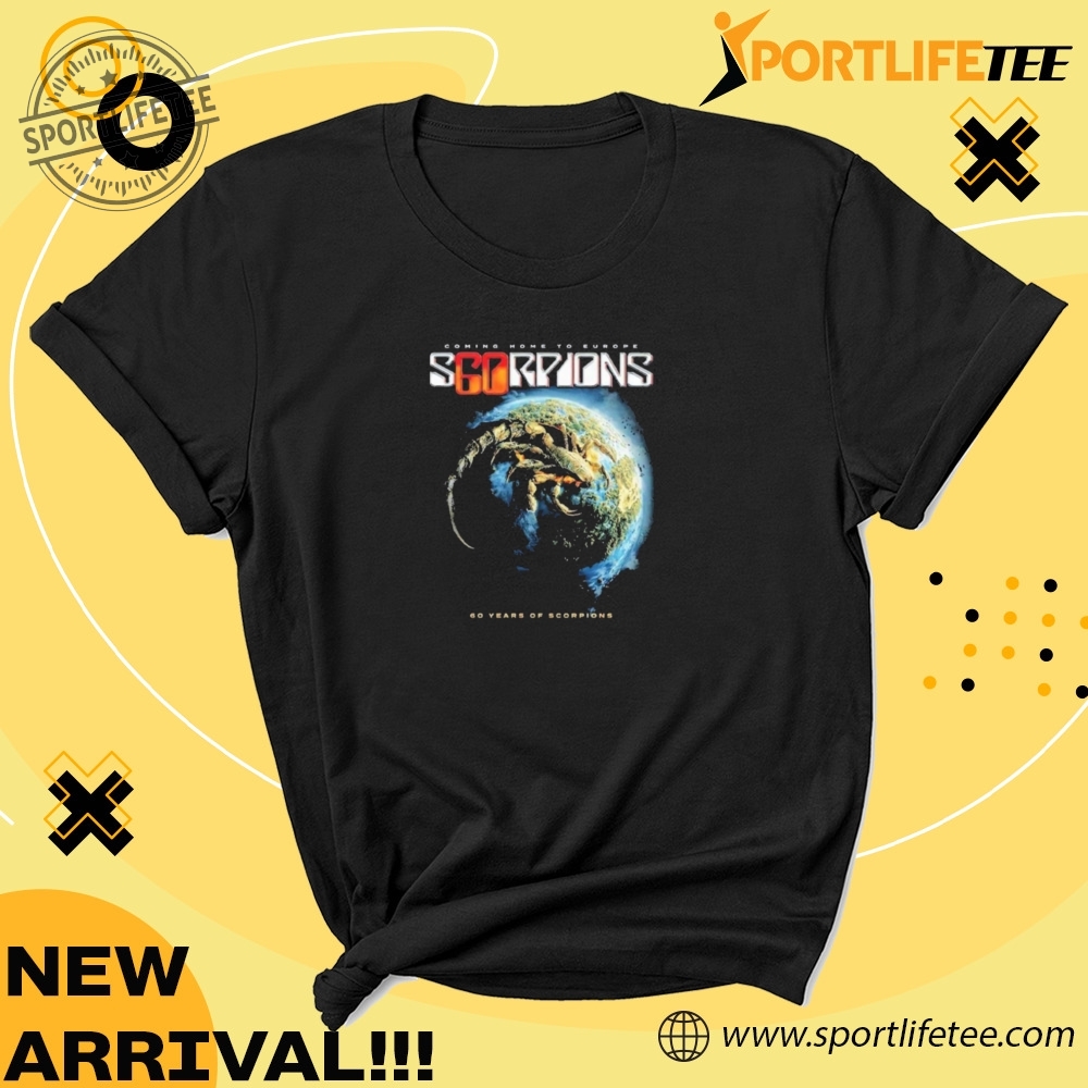 Official Scorpions 60 Years Of Scorpions European Tour 2025 Planet Rock Art With Tour Dates Shirt 4 Official Scorpions 60 Years Of Scorpions European Tour 2025 Planet Rock Art With Tour Dates Shirt