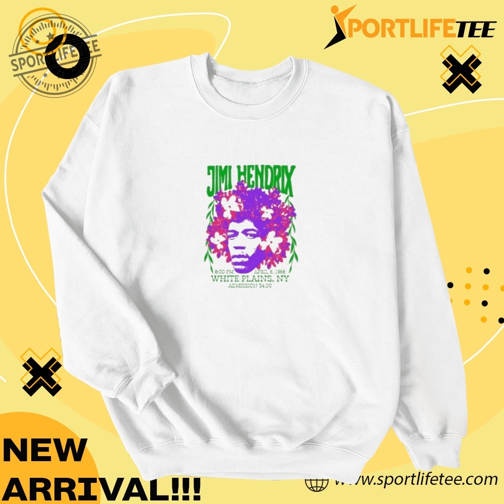 Official Jimi Hendrix White Plains Shirt 3 Official Jimi Hendrix White Plains Shirt