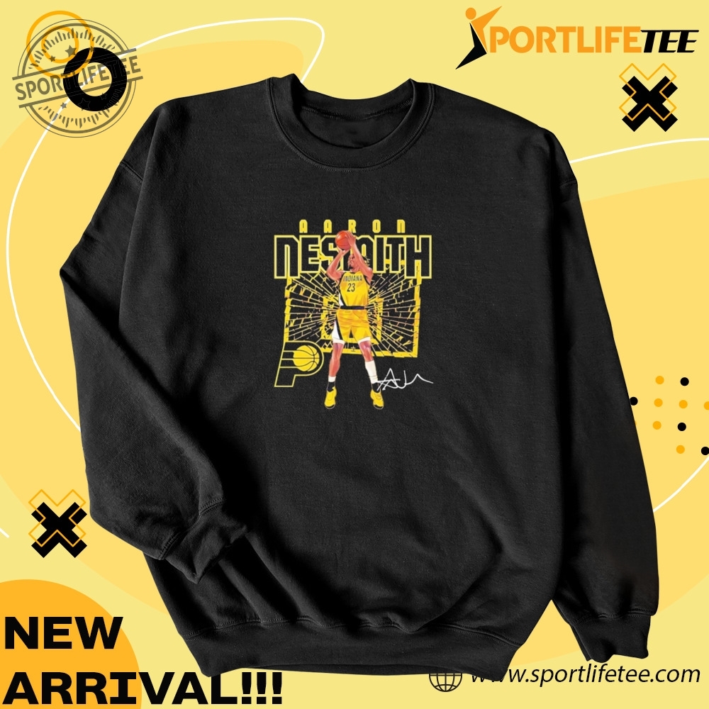 Official Aaron Nesmith Indiana Pacers Post Moves Signature Shattered Court Basketball Shirt 4 Official Aaron Nesmith Indiana Pacers Post Moves Signature Shattered Court Basketball Shirt