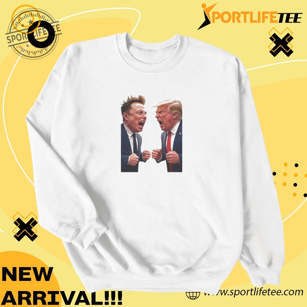 Official Trump Vs Elon Political Rivalry Comedy Shirt 4 Official Trump Vs Elon Political Rivalry Comedy Shirt