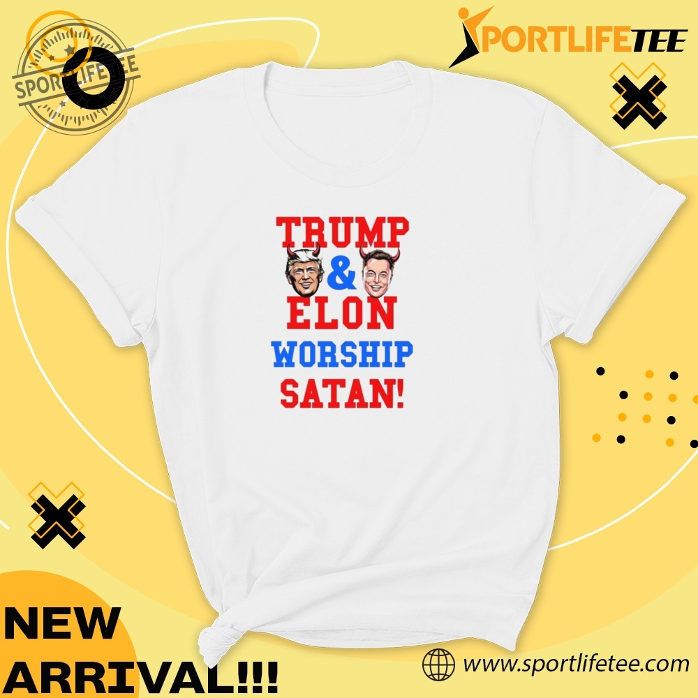 Official Trump And Elon Worship Satan Shirt 5 Official Trump and Elon Worship Satan Shirt
