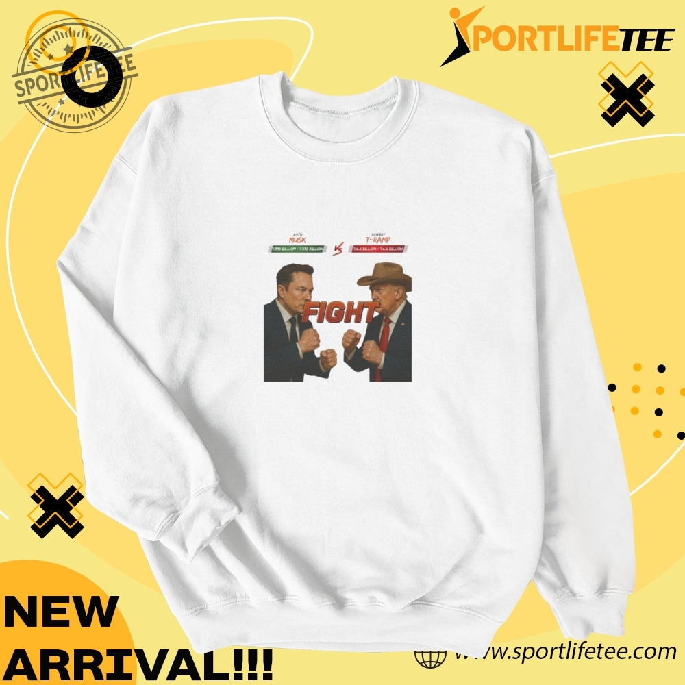 Official Fight Cowboy Trump Vs Alien Elon Musk Shirt 4 Official Fight Cowboy Trump vs Alien Elon Musk Shirt