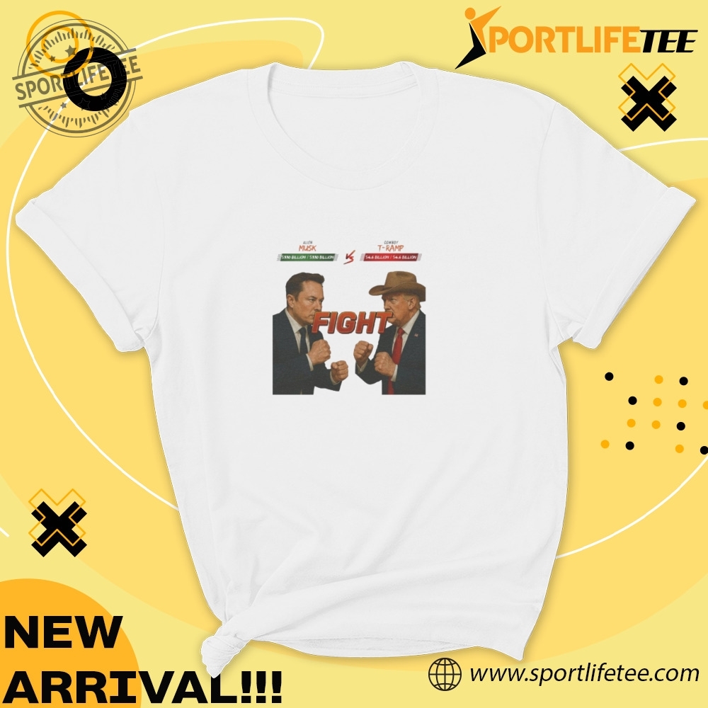 Official Fight Cowboy Trump Vs Alien Elon Musk Shirt 5 Official Fight Cowboy Trump vs Alien Elon Musk Shirt