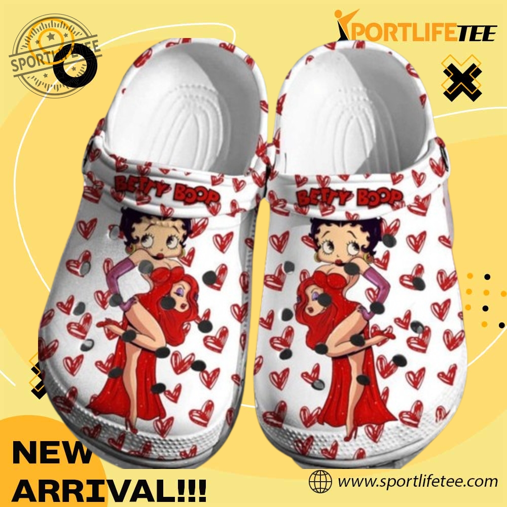 Betty Boop Custom Crocs Clogs Shoes sportlifetee 1