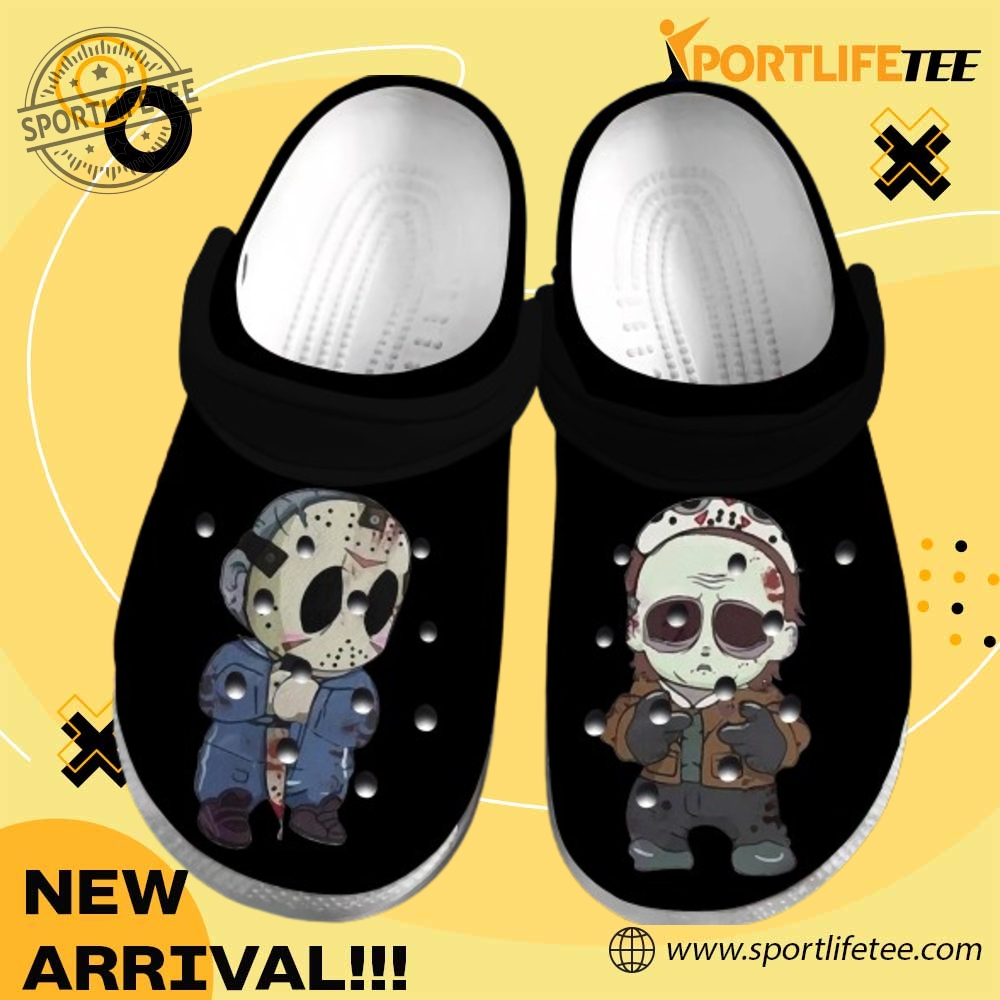 Halloween Black Jason Voorhees Friday The 13Th Crocs Clogs Shoes sportlifetee 1