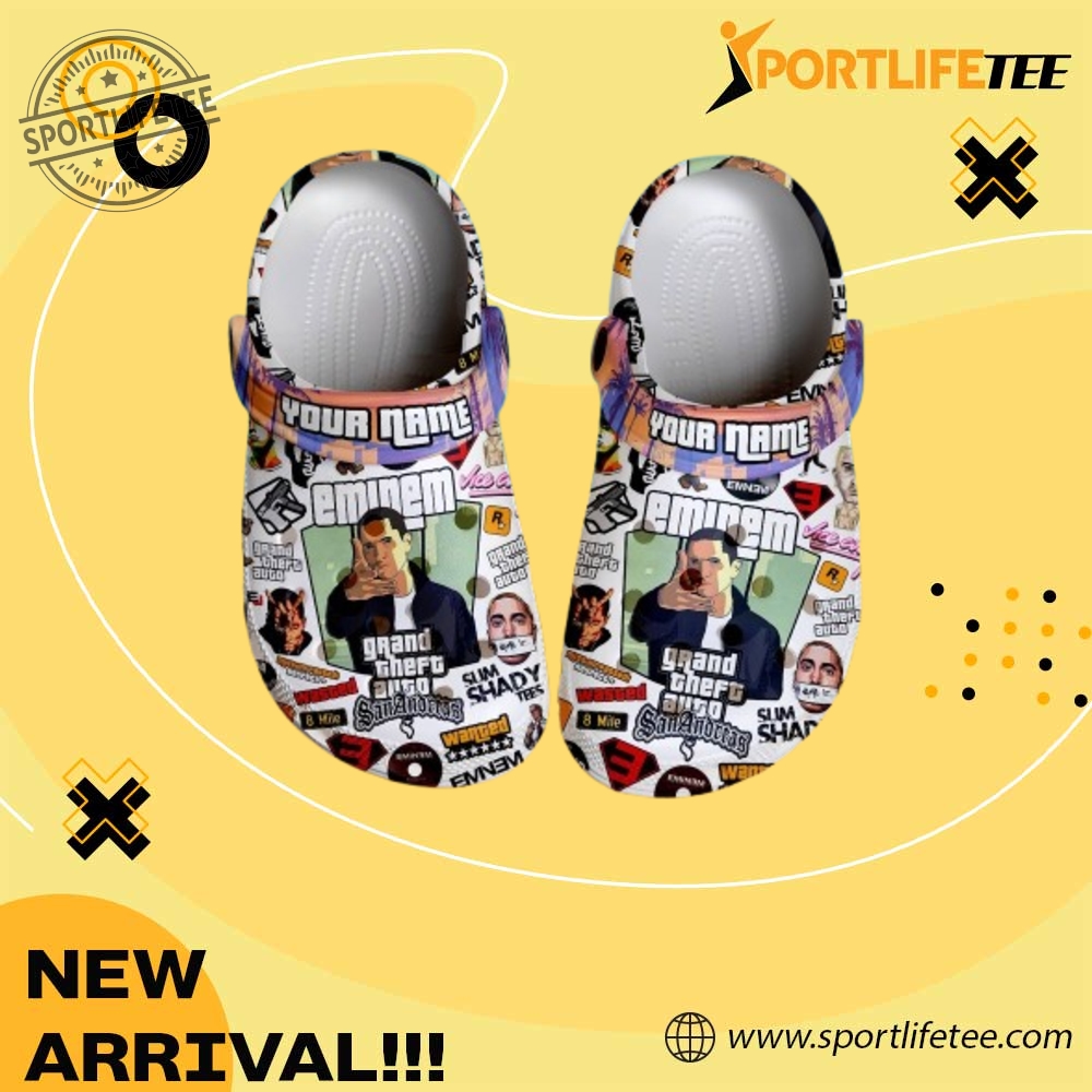 Eminem X Grand Theft Auto Special Crocs Shoes sportlifetee 1