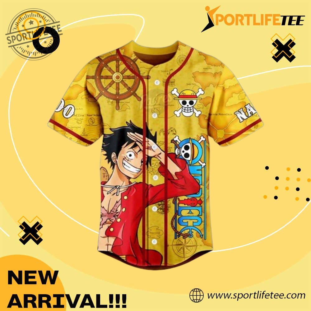One Piece The Pirate King Personalized Baseball Jersey 3 One Piece The Pirate King Personalized Baseball Jersey