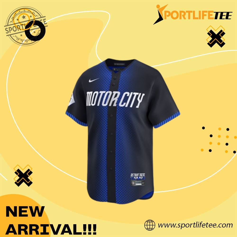 Detroit Tigers Motor City Connect 2024 Baseball Jersey 3 Detroit Tigers Motor City Connect 2024 Baseball Jersey