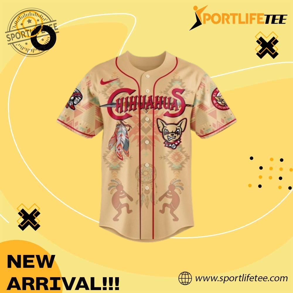 El Paso Chihuahuas Native American Heritage 2025 Baseball Jersey 3 El Paso Chihuahuas Native American Heritage 2025 Baseball Jersey