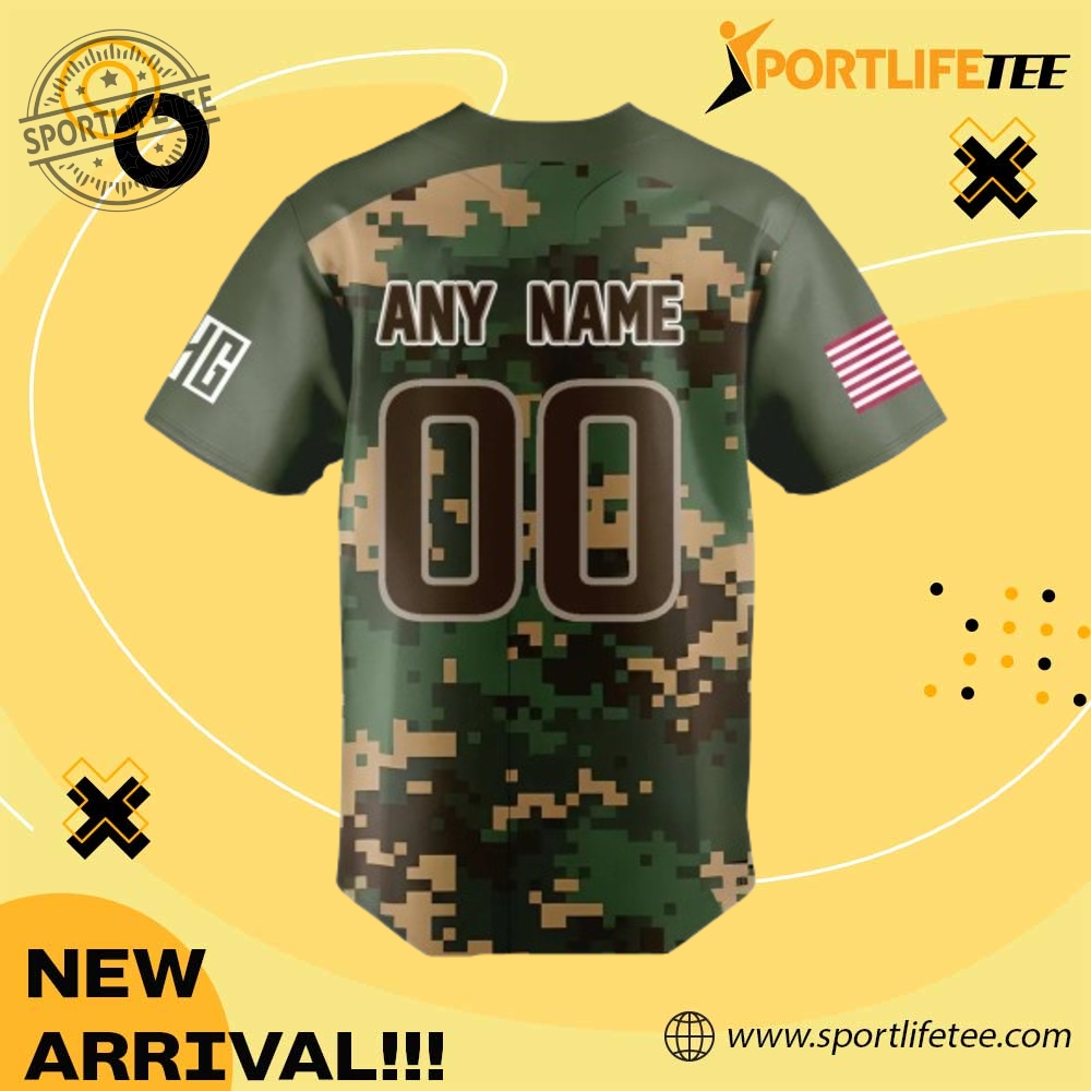 Miami Marlins X 2025 Military Appreciation Night Baseball Jersey 3 Miami Marlins x 2025 Military Appreciation Night Baseball Jersey