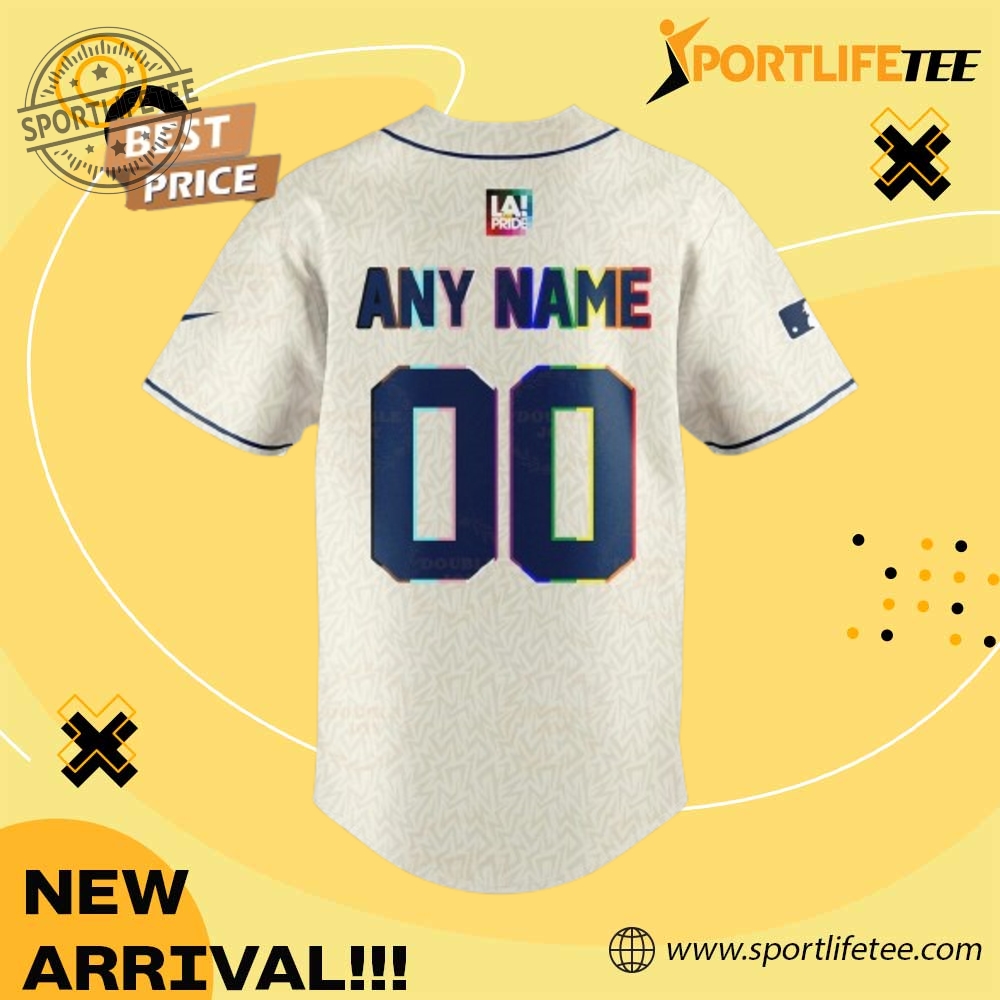 Los Angeles Dodgers Lgbtq Pride Night Custom Name Special Edition Baseball Jersey 3 Los Angeles Dodgers LGBTQ+ Pride Night Custom Name Special Edition Baseball Jersey