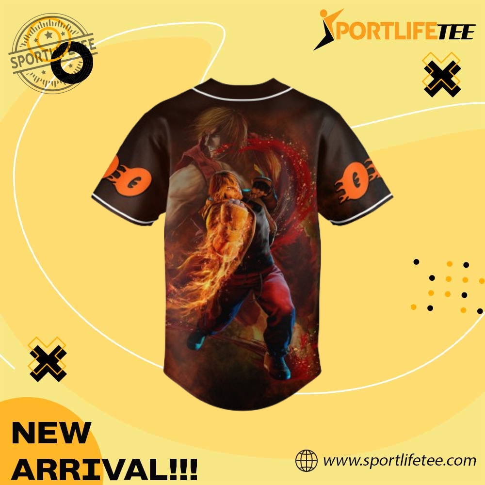 Street Fighter Capcom Personalized Baseball Jersey 3 Street Fighter Capcom Personalized Baseball Jersey