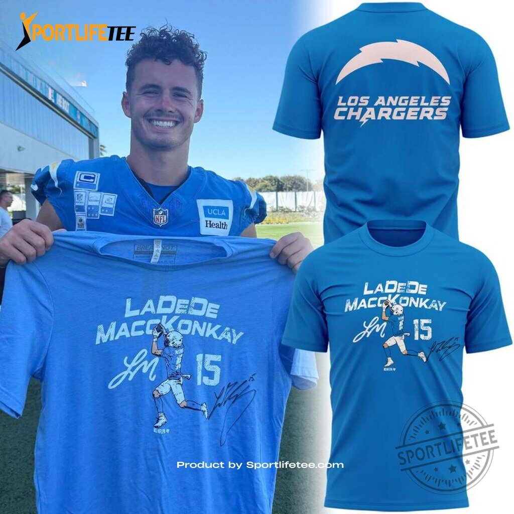 Los Angeles Chargers 2026 Ladd McConkey #15 Shirt Edition 1 Los Angeles Chargers 2026 Ladd McConkey #15 Shirt Edition premium breathable shirt and sports jersey for men and women streetwear style